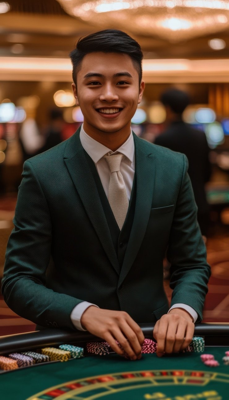 Andar Bahar card dealing with left and right card positions visible at betcash303 slot